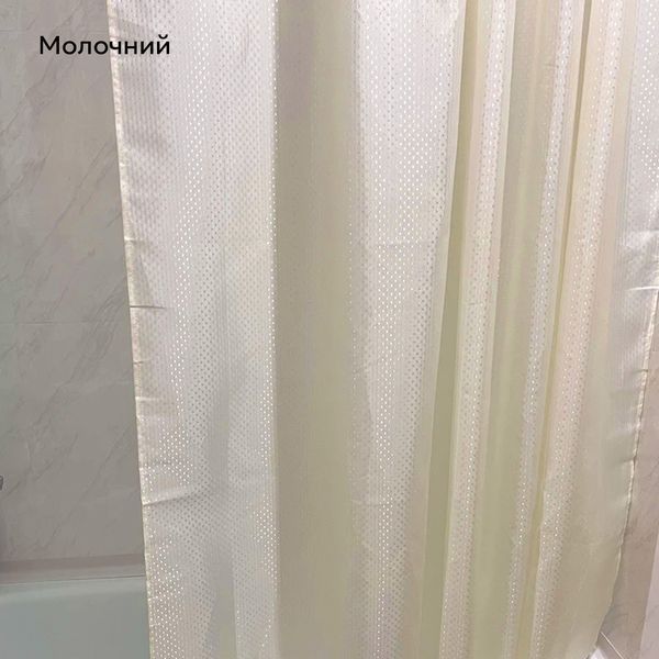 Водовідштовхувальна штора для ванної, 180х180 см, Білий 340-1/180 фото